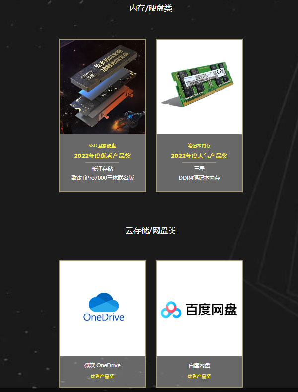 2022年度&ldquo;金儲獎&rdquo;揭曉，第六屆中國存儲市場影響力排行榜